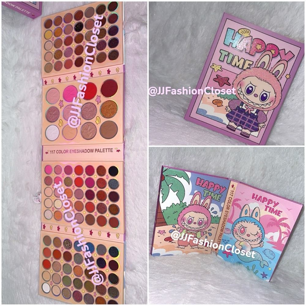 Cute Happy Time Labubu  makeup book Palette